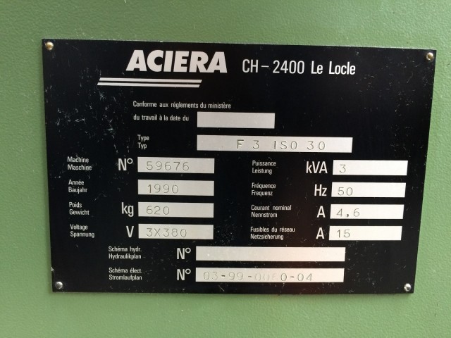Aciera F3 iso 30 - 6