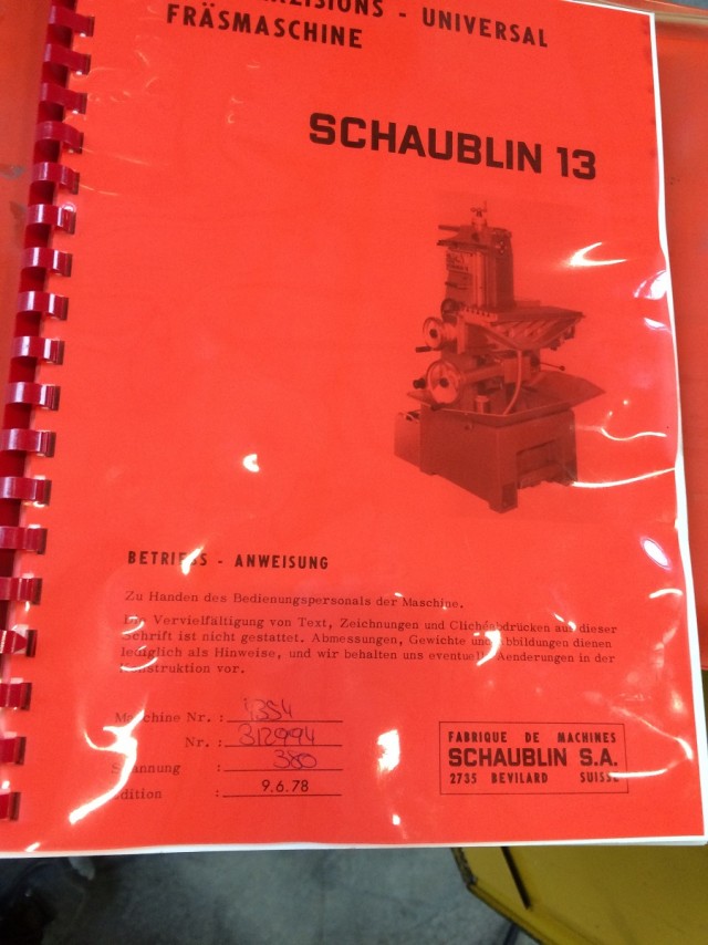 Schaublin 13 - 10