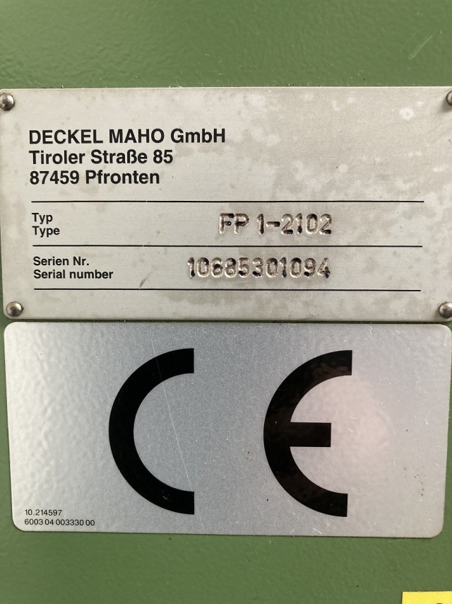Deckel FP1 TNC123 - 10