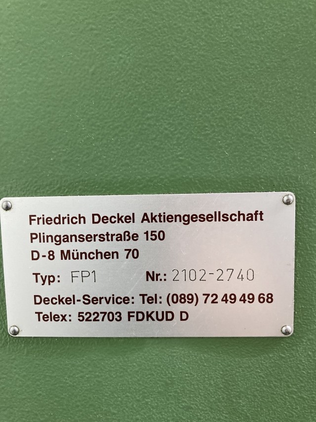 Deckel FP1 Aktiv TNC113 - 10