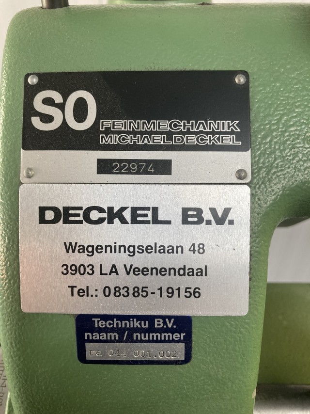 Deckel S0 - 3